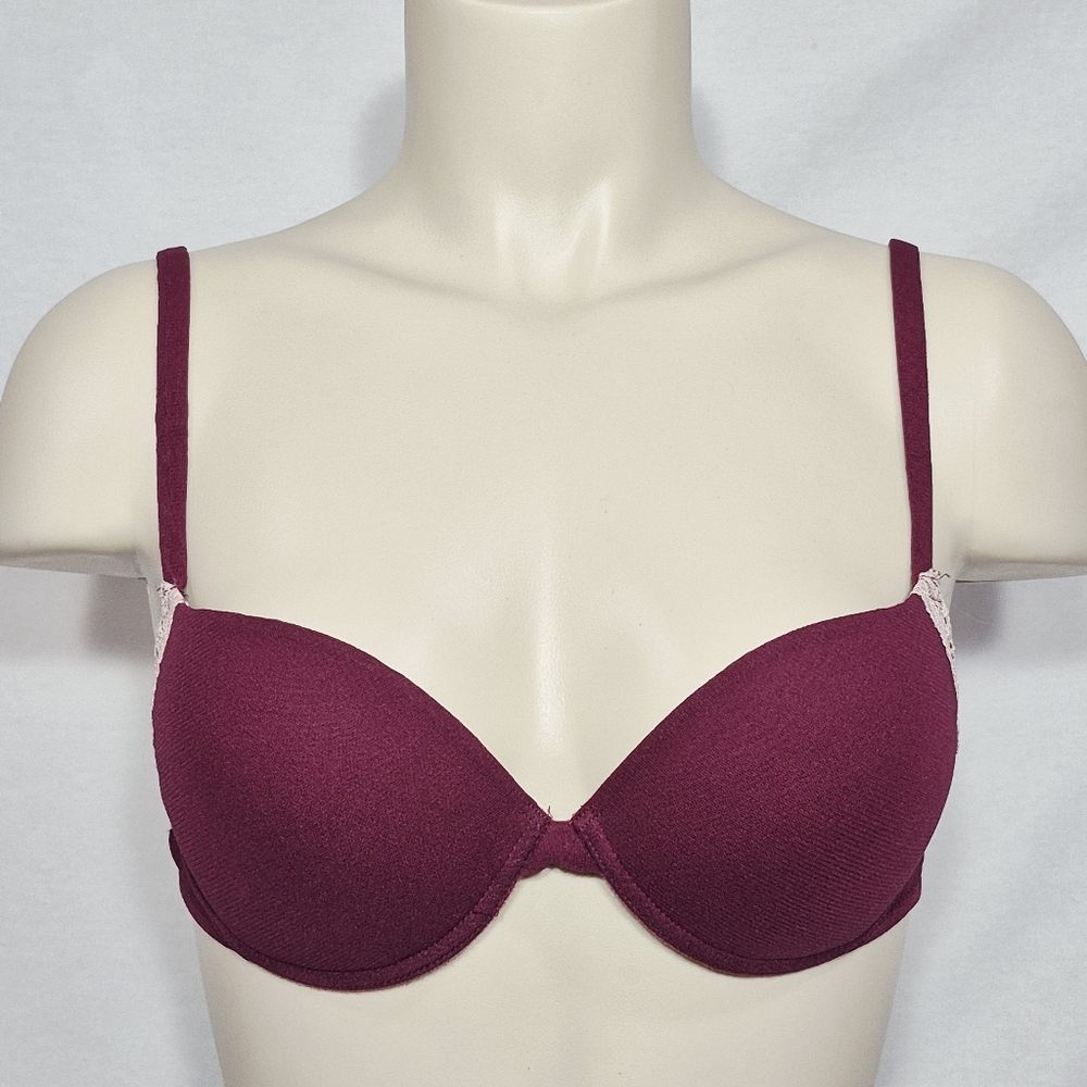 Intimissimi Lace Trimmed Lined‎ Demi Underwire Bra SIZE 34 (No cup size)
